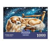 Toy Long-haired Eared Dog Jigsaw Puzzle Impossible 1000Pcs Decorazione Per La Casa. Rilassamento E Intelligence Per Adulti E Ragazzi Da 14 Anni 70x50cm/1000pcs