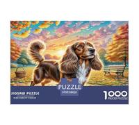 Toy Long-haired Eared Dog Puzzle Impossibili 1000Pcs Decorazione Per La Casa. Rilassamento E Intelligence Per Adulti E Ragazzi Da 14 Anni 38x26cm/1000pcs