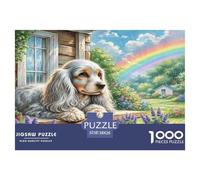 Toy Long-haired Eared Dog Puzzle Impossible 1000 Pezzi Decorazione Per La Casa. Rilassamento E Intelligence Per Adulti E Ragazzi Da 14 Anni 38x26cm/1000pcs