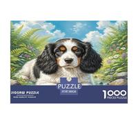 Toy Long-haired Eared Dog Puzzle Impossible 1000Pcs Decorazione Per La Casa. Rilassamento E Intelligence Per Adulti E Ragazzi Da 14 Anni 38x26cm/1000pcs
