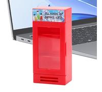 Toy Refrigerator, Simulated Cola Freezer, Desk Ornament, Vending Machine Design, 4.72x2.17x1.38 Inches Hobbyist Collectible, Boys and Girls, Daycare Play, Classroom Fun, Camping