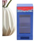 Toy Refrigerator, Simulated Freezer, 4.72x2.17x1.38 inches Realistic Vending Machine Mini Toys, Interactive , Hobby Fun, Cola Freezer for Boys, Girls and Classroom Play