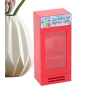 Toy Refrigerator, Simulated Freezer, 4.72x2.17x1.38 inches Realistic Vending Machine Mini Toys, Interactive , Hobby Fun, Cola Freezer for Boys, Girls and Classroom Play