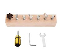 Toy Screwdriver - Screwdriver Board Kit | Preschool Learning Game | Educational Wooden Screw Driver Set | Ideal For Kindergarten Nursery Home Christmas Birthday Kids Boys Girls Fine Motor Indoor