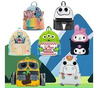 Toy Story 3 Zaino in pelle Alien a tre occhi Zaino alla moda Zaino Sally di alta qualità Regali di compleanno per ragazze Grigio chiaro