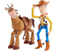 Disney GDB91 Pixar Toy Story 4 Woody and Bullseye Movie-inspired Relative-Scale for Storytelling Play, 2-figure pack