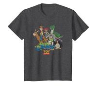 Toy Story Group Shot Maglietta, Bambini, Grigio Scuro, 10 Anni