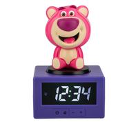 Paladone Toy Story Lotso - Sveglia digitale con luce notturna e musica, con licenza ufficiale Disney Pixar, orologio per camera da letto per bambini, alimentato a batteria, idea regalo divertente e