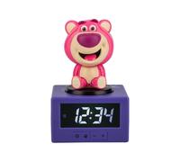 Paladone Toy Story Lotso - Sveglia digitale con luce notturna e musica, con licenza ufficiale Disney Pixar, orologio per camera da letto per bambini, alimentato a batteria, idea regalo divertente e