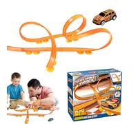 Toy Track Car - Flessibile Track Toy Car | Assembling Tracks Race Pull-Back Cars | Flessibile Trackss Toys | Funny Flexibles Road Games | Trrack Race Carr Press and Go Cars Toys for Christmas