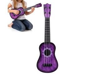 Toy Ukulele - PP 4.92x1.57x16.54 Inches 325g 4-string | Kids Instruments, Children Training Ukulele | School Nursery Home Kindergarten Classroom Party Playroom Travel Gathering