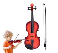 Toy Violin Instrument, Adjustable String Music Toy, Kids Learning Tool with Realistic Design, Beginner Aid for Travel, Home, Preschool Use, Boys, Girls, Birthday
