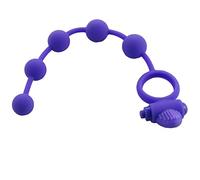 ToyAmour Perline Anali Butt Plug Beads Morbide con Vibratore T0215 29cm Purple Snake