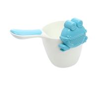 TOYANDONA 1 Impostato Tazza Di Shampoo Coperchio Del Rubinetto Shampoo e Balsamo Brillantante Drenare Tazza Da Bagno Giocattolo Spruzzatore Da Bagno Vello Spray Bagnetto Blue