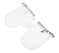 TOYANDONA 1 Paio guanti anti-mangiare muffole neonata che perde guanti da guida donna dita tappo kit penna guanti da dito per neonati guanti di arresto per succhiare il pollice nylon bianca