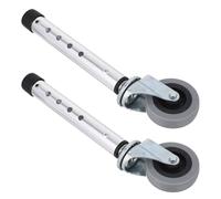 TOYANDONA 1 Paio Ruote Girevoli per Deambulatori per Anziani in Alluminio, Accessori di Ricambio Resistenti per Piedini Walker Installazione Semplice, Adatte per Ausili di Mobilità in Casa