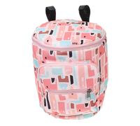 TOYANDONA 1 Pc borsa per passeggino tazza cestino maniglia pannolini pavese del passeggino borse sacchetti passeggini borsa organizer per passeggino borsa accessori per passeggino nylon rosa