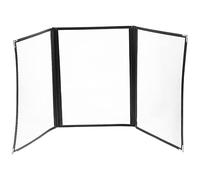 TOYANDONA 1 Pc Cartella Delle Ricette Separatore in Pvc Copertina Del Menu 3 Pagine Ottimo Menu Britannico Protettore Del Menu Del Caffè Copertine Del Menu