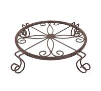 TOYANDONA 1 Pezzo Portafiori in Ferro pentola Robusto Supporto per Vaso di Fiori Piccolo Porta del Fiore portavasi da Giardino Ornamento Esterno Ferro da Stiro Coffee