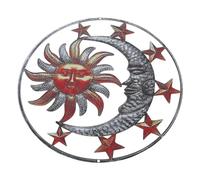 TOYANDONA 1 Pz Decorazione del Muro della del Sole Arredamento della Parete per Decorazioni murali Sole e Decorazione in Ferro battuto Ornamento Artistico in Ferro Marrone