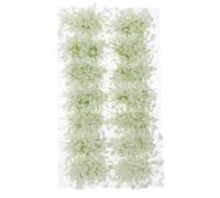 TOYANDONA 1 Scatola Gruppi di Vegetazione Floreale e Cespugli D' | Materiale Plastico e Resina, Stile Realistico Naturale, Bianco, per Paesaggi di Treni e Case delle Bambole