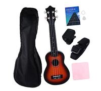 TOYANDONA 1 Serie 12 Ukulele Giocattolo Per Chitarra Principiante Per Bambini Chitarra Hawaiana Ukulel Soprano Giocattoli Per Chitarra Bambino Che Fa i Primi Passi Strumento Tiglio Cinghia