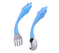 TOYANDONA 1 Set 2 Pezzi Forchetta Cucchiaio Posate Per Bambini Cucchiaio Sinistro Cucchiai Per Utensili Per Bambini Utensile Destro Vestito Infantile Cucchiaio Forchetta Semplice Pp Bambino