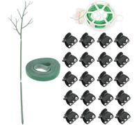 TOYANDONA 1 Set Asta di Fissaggio in plastica in plastica con Traliccio graticcio per Piante rampicanti pianta Clip di Piante Clip di Supporto del Pomodoro Porta Piante rampicanti Verde