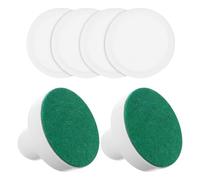 TOYANDONA 1 Set Completo Accessori per Hockey su Tavolo Paddles Regolabili Pucks Bianchi Al Chiuso Alta Durabilità e Affidabilità per Serate tra