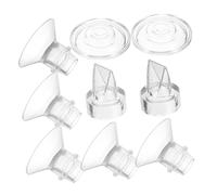 TOYANDONA 1 Set Convertitore Di Per Accessori Per Tiralatte Valvole a Becco D'anatra Parti Di Ricambio Per Tiralatte Inserto Flangia Da 19 Mm Transparent Gel Di Silice