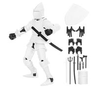 TOYANDONA 1 Set Di Action Figure Di Cavalieri Articolati: Action Figure Medievali Robot Mobile Multi-Articolato Stampato In 3D In Plastica Ornamento Da Scrivania Soldatini Giocattolo Per