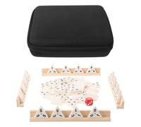 TOYANDONA 1 set di domino a forma di treno con supporti in legno - Giochi da tavolo con tessere domino triangolari - di giochi per famiglie per adulti e bambini