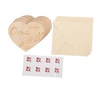 TOYANDONA 1 Set di legno di annuncio di gravidanza decorazione della parete della scuola kit dopo il parto newborn photography props annuncio di nascita