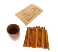 TOYANDONA 1 Set Divinatorie per I Ching Strumenti Cinesi per La Esagrammi e Guida Completa Leggeri e per Insegnamento e Meditazione