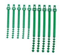 TOYANDONA 1 Set Fascette per Giardinaggio Cavo Filo da Giardino Pianta Ordinato Fascette per Cavi Cravatte per Cavi Neri Fascette Riutilizzabili Fissaggio al di Fuori Verde Plastica 10 Pezzi