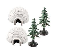 TOYANDONA 1 Set igloo impostore Natale modelli di ghiacciaie per l'arredamento decorazioni natalizie figure della casa di ghiaccio figurine della ghiacciaia della fattoria plastica
