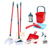 TOYANDONA 1 Set Kit Completo con Scopa Secchio e Accessori Ruolo per Sviluppare Responsabilità e Interazione