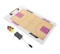 TOYANDONA 1 Set Lavagna Cancellabile per Allenatori Basket Portatile e Strumento Strategico per Allenamenti Lavagna per Tecniche Set Completo con Pennarello e Cancellerino