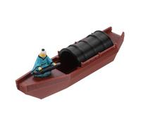 TOYANDONA 1 Set Miniature Barca da Retro con Statua Suona Piano Decorazione per Bonsai e Accessorio e Ufficio