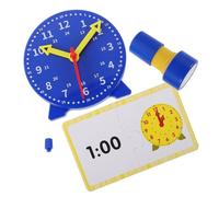 TOYANDONA 1 Set Orologio didattico per Orologi didattici per Timbro di riconoscimento dell'orologio per timbratore di apprendimento del Tempo timestamp plastica