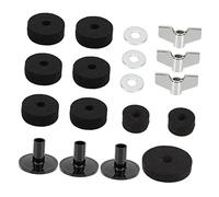 TOYANDONA 1 Set Pad piatti per batteria sostituzione delle maniche dei piatti resistente feltro per piatti feltrini accessori batteria drum pad dadi a disco pad piatto creativo provato Black