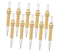 TOYANDONA 1 Set Perno di Accensione con Manicotto in Rame Fornello da Campeggio A Gas Portatile Elettrodi Accenditore A Griglia Accenditore Piezoelettrico Accendi Barbecue d'oro 10 Pezzi