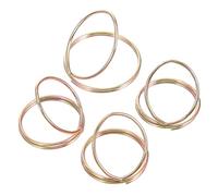 TOYANDONA 1 Set plettro per banjo tutore per il pollice plettri per chitarra banjo salterio Titolare mano kit chitarra plettri chitarra anello plettro basso plettro da dito in metallo Golden