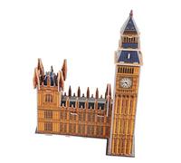 TOYANDONA 1 Set Puzzle Del Ben Statua Della Torre Big Ben Puzzle Di Legno 3d Giocattoli Educativi Puzzle Di Architettura Puzzle Per Bambini Diorama Scultura Carta Taglia Larga Bambino