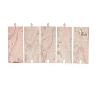 TOYANDONA 1 Set Righello Scrivibile LED Tappeto Rimovibile Semplice Tabella Educativa Crescita Luce Scala Misura Ragazzo Decalcomania Neon De Pour Vasino In Legno Cachi