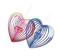 TOYANDONA 1 Set Scacciare Gli Uccelli di Grandi Dimensioni Cuori Arredamento Deterrente Guidare Decorazioni per Uccelli A Forma di Cuore ABS 2 Pezzi