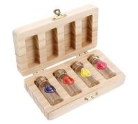 TOYANDONA 1 Set scatola di conservazione di compleanno del caso del porta del taglio di prodotti per la memoria dell'infanzia Bicchiere Beige