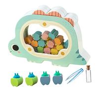 TOYANDONA 1 Set Scatola Di Immagazzinaggio Dei Denti Camminatori Giocattoli Collettore Salva Denti Ostacolare Pannolini Neonato Spazzolino Ricevitore Camminatore Auto Sacco Sky-blue Di Legno