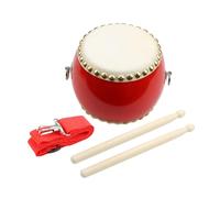 TOYANDONA 1 Set tamburo per giocattolo musicale tamburo a percussione tamburo cinese tamburo giocattolo per tamburo in vita per tamburo di legno rosso