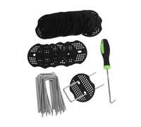 TOYANDONA 1 Set U con Rondelle e Gancio da Resistenti per Fissaggio Pacciamatura e per Giardinaggio e Coperture del